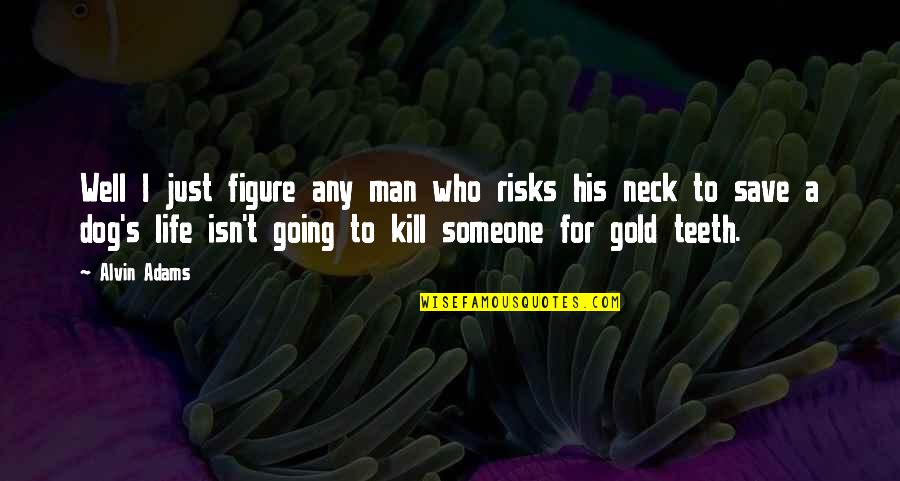 Life Going Well Quotes By Alvin Adams: Well I just figure any man who risks