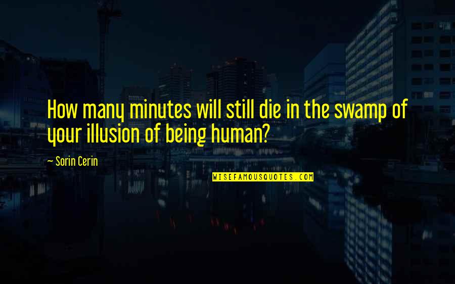 Life Illusion Quotes By Sorin Cerin: How many minutes will still die in the