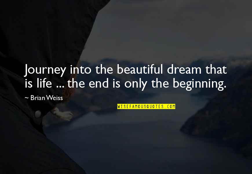 Life Is A Beautiful Journey Quotes By Brian Weiss: Journey into the beautiful dream that is life