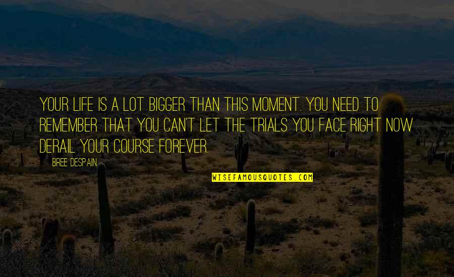 Life Is A Moment Quotes By Bree Despain: Your life is a lot bigger than this Life Is A Moment Quotes By Bree Despain: Your life is a lot bigger than this