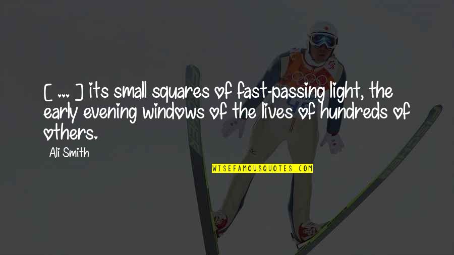 Life Is A Train Quotes By Ali Smith: [ ... ] its small squares of fast-passing