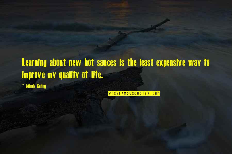 Life Is Expensive Quotes By Mindy Kaling: Learning about new hot sauces is the least Life Is Expensive Quotes By Mindy Kaling: Learning about new hot sauces is the least