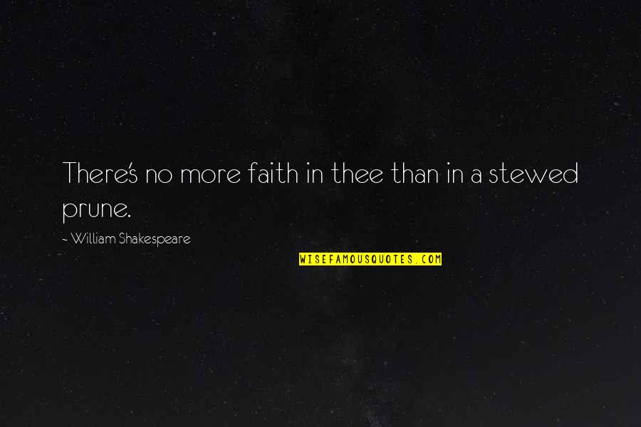 Life Is Like A Blurry Picture Quotes By William Shakespeare: There's no more faith in thee than in
