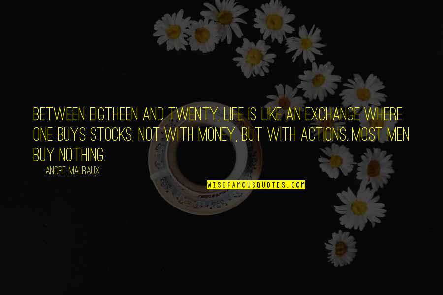 Life Is Like A Business Quotes By Andre Malraux: Between eigtheen and twenty, life is like an Life Is Like A Business Quotes By Andre Malraux: Between eigtheen and twenty, life is like an