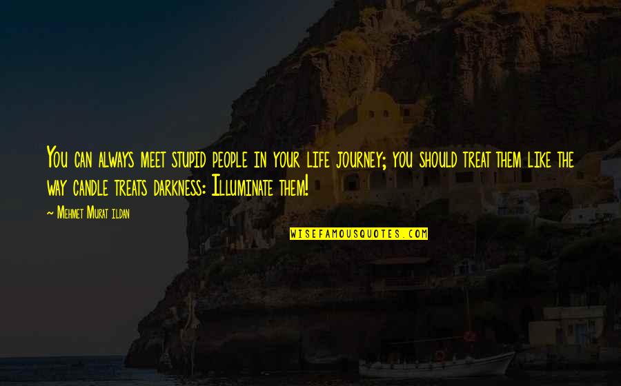 Life Is Like A Candle Quotes By Mehmet Murat Ildan: You can always meet stupid people in your Life Is Like A Candle Quotes By Mehmet Murat Ildan: You can always meet stupid people in your