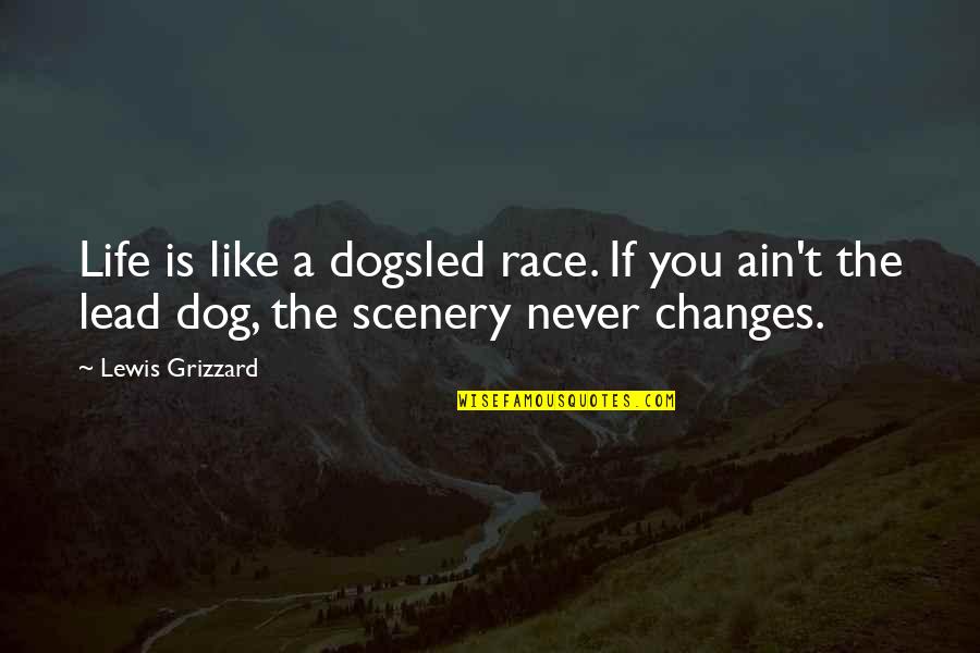 Life Is Like A Race Quotes By Lewis Grizzard: Life is like a dogsled race. If you