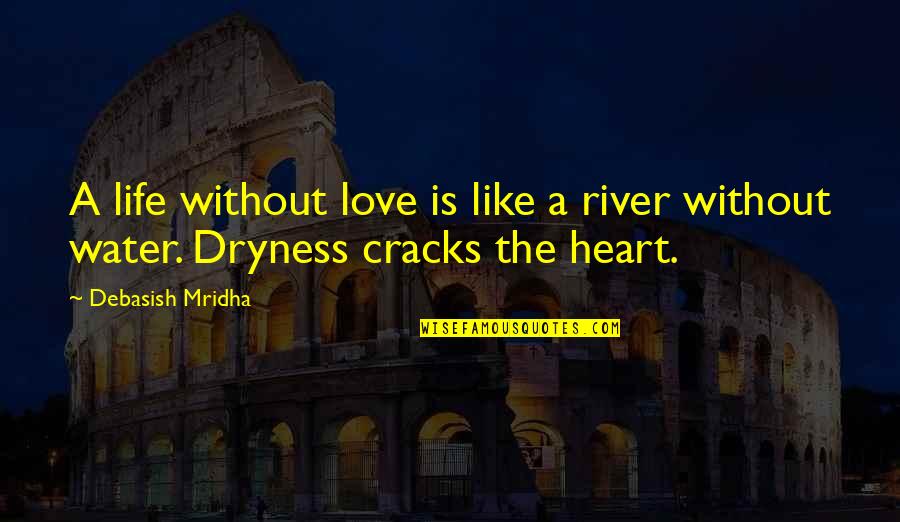 Life Is Like A River Quotes By Debasish Mridha: A life without love is like a river