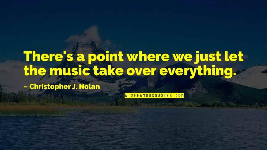 Life Is Like Sailing Quotes By Christopher J. Nolan: There's a point where we just let the Life Is Like Sailing Quotes By Christopher J. Nolan: There's a point where we just let the