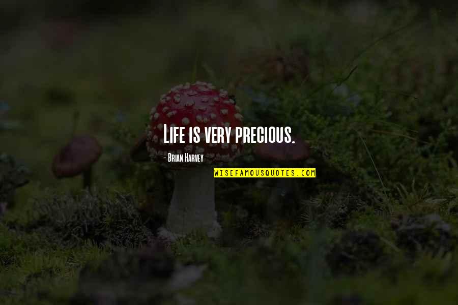 Life Is Precious Quotes By Brian Harvey: Life is very precious.