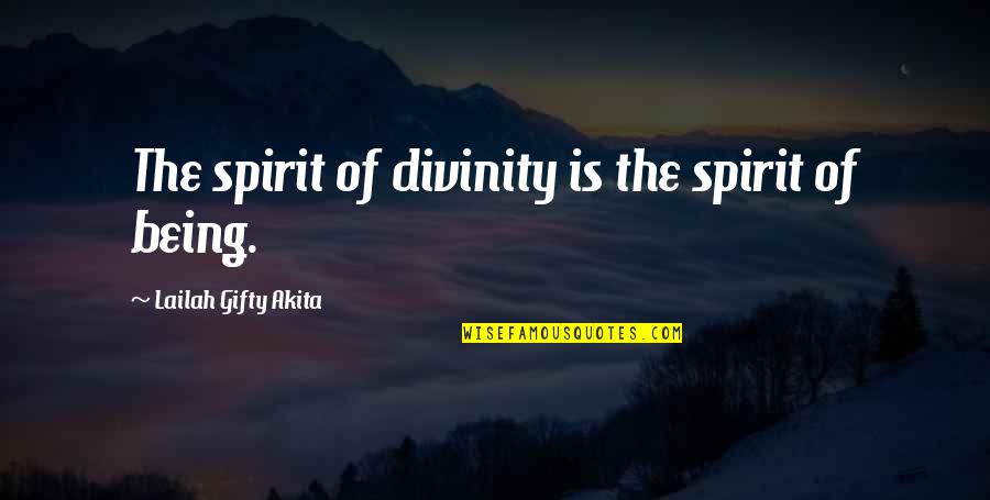 Life Is Sacred Quotes By Lailah Gifty Akita: The spirit of divinity is the spirit of Life Is Sacred Quotes By Lailah Gifty Akita: The spirit of divinity is the spirit of