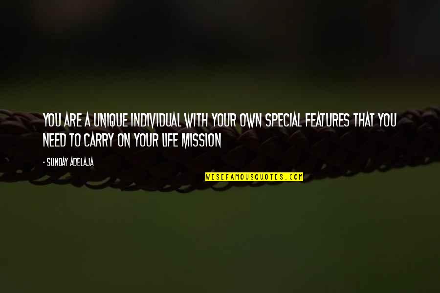 Life Is Such A Gift Quotes By Sunday Adelaja: You are a unique individual with your own Life Is Such A Gift Quotes By Sunday Adelaja: You are a unique individual with your own