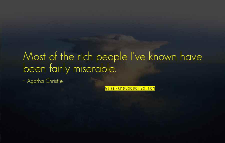 Life Ka Funda Quotes By Agatha Christie: Most of the rich people I've known have