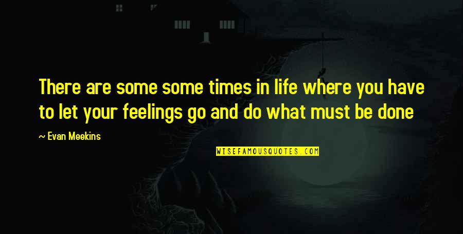 Life Must Go On Quotes By Evan Meekins: There are some some times in life where