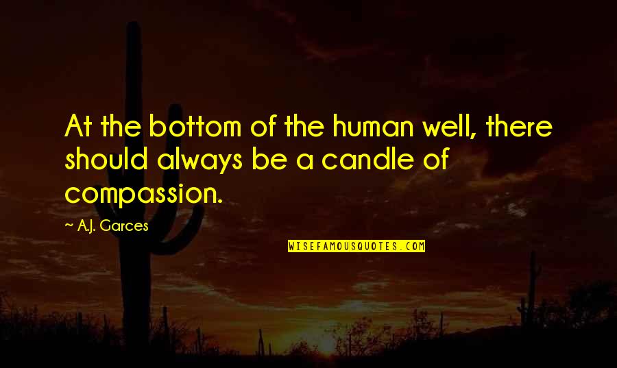 Life Of Human Quotes By A.J. Garces: At the bottom of the human well, there