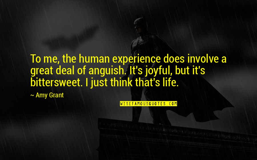 Life Of Human Quotes By Amy Grant: To me, the human experience does involve a