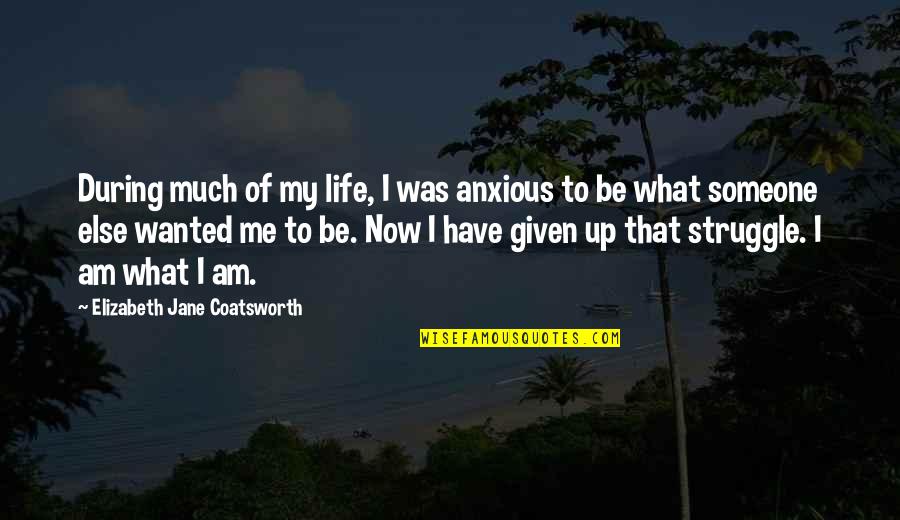 Life Of Struggle Quotes By Elizabeth Jane Coatsworth: During much of my life, I was anxious