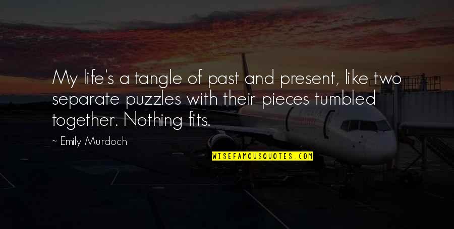 Life Past And Present Quotes By Emily Murdoch: My life's a tangle of past and present,