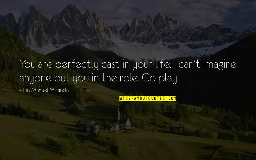 Life Positive Inspirational Quotes By Lin-Manuel Miranda: You are perfectly cast in your life. I