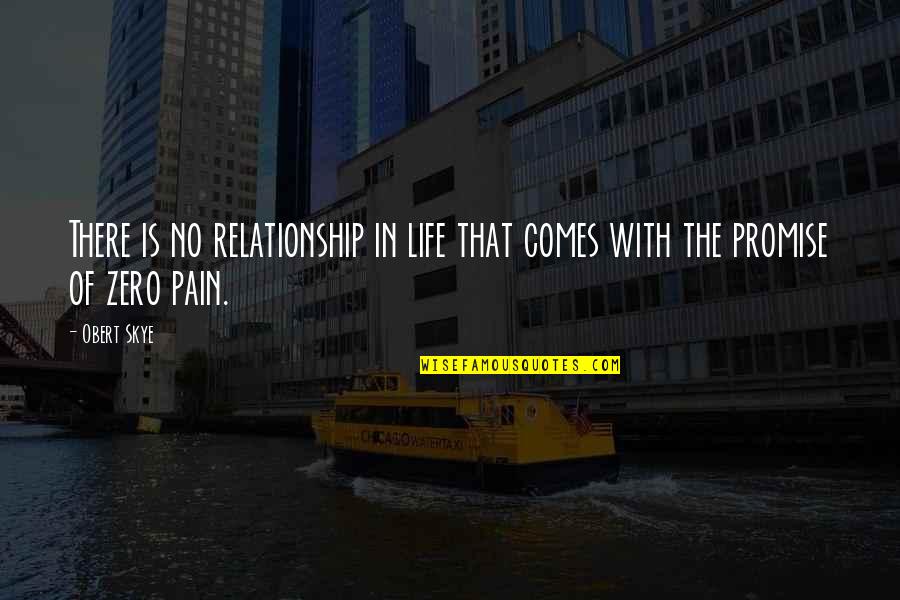 Life Promise Quotes By Obert Skye: There is no relationship in life that comes