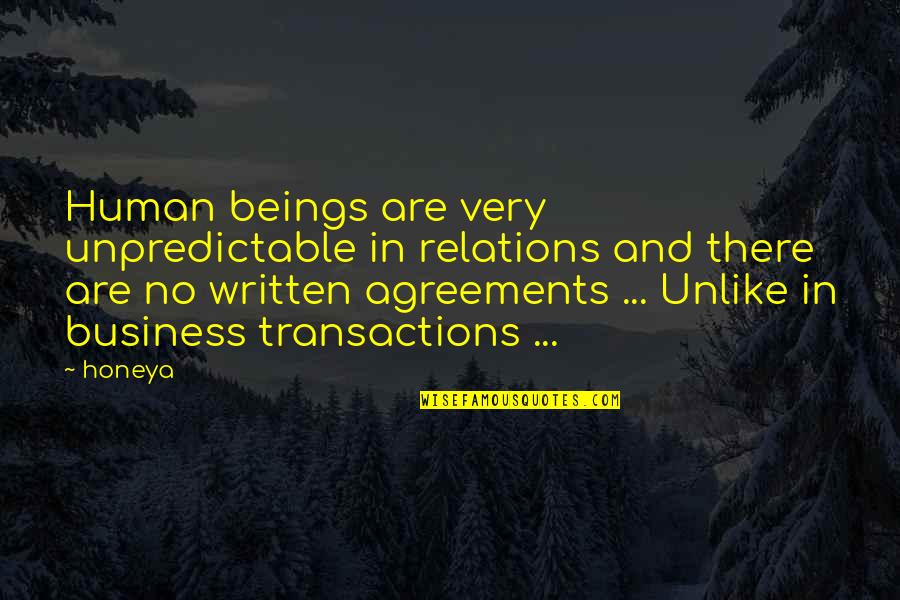 Life Relations Quotes By Honeya: Human beings are very unpredictable in relations and Life Relations Quotes By Honeya: Human beings are very unpredictable in relations and