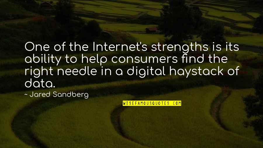 Life Rough Times Quotes By Jared Sandberg: One of the Internet's strengths is its ability Life Rough Times Quotes By Jared Sandberg: One of the Internet's strengths is its ability