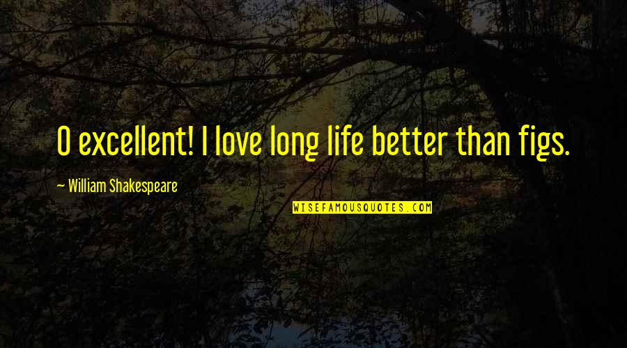 Life Shakespeare Quotes By William Shakespeare: O excellent! I love long life better than