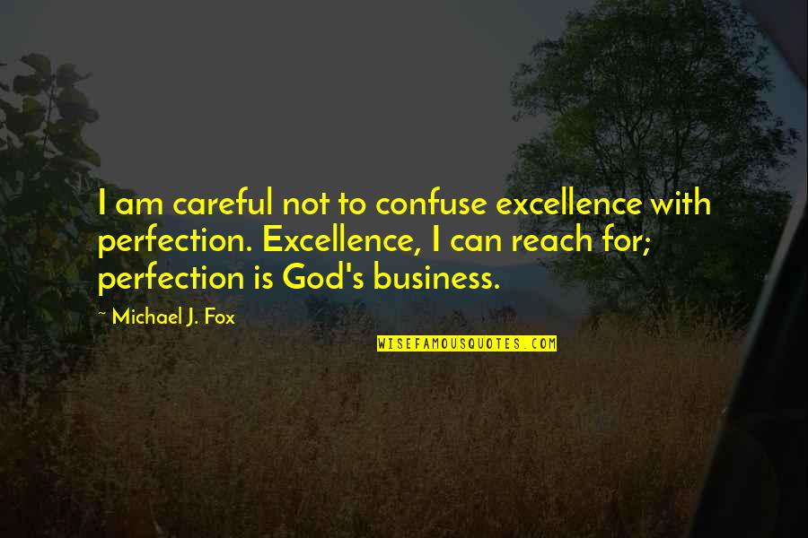 Life Sketch Quotes By Michael J. Fox: I am careful not to confuse excellence with