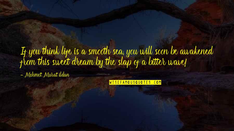 Life Slap Quotes By Mehmet Murat Ildan: If you think life is a smooth sea, Life Slap Quotes By Mehmet Murat Ildan: If you think life is a smooth sea,