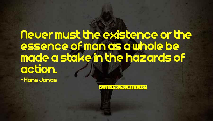 Life Status On Facebook Quotes By Hans Jonas: Never must the existence or the essence of