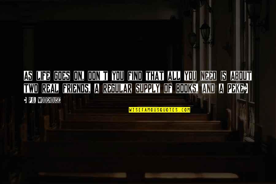 Life That Goes On Quotes By P.G. Wodehouse: As life goes on, don't you find that