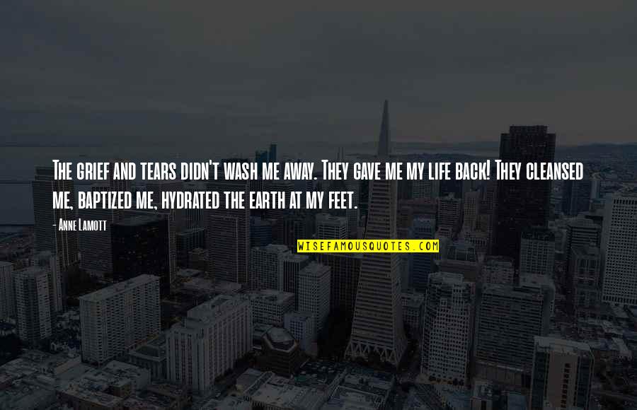 Life Unavailable Quotes By Anne Lamott: The grief and tears didn't wash me away. Life Unavailable Quotes By Anne Lamott: The grief and tears didn't wash me away.