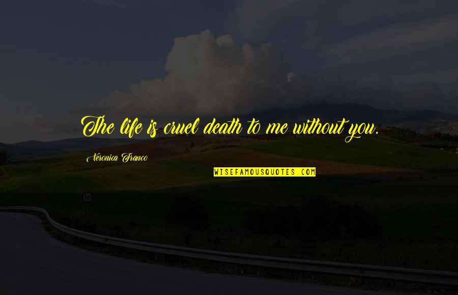 Life Without Death Quotes By Veronica Franco: The life is cruel death to me without