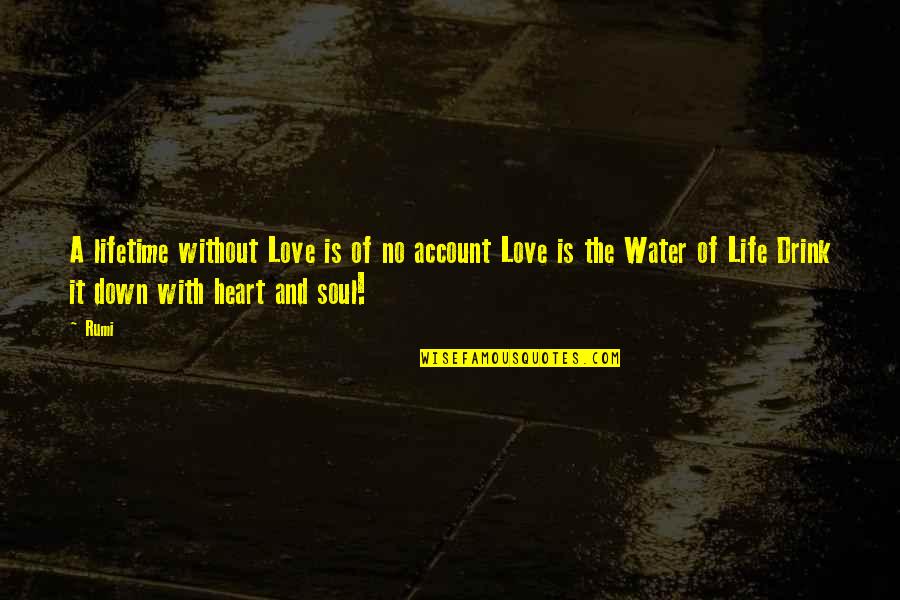 Life Without Heart Quotes By Rumi: A lifetime without Love is of no account Life Without Heart Quotes By Rumi: A lifetime without Love is of no account