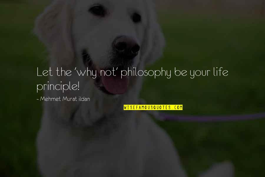 Life Without Principle Quotes By Mehmet Murat Ildan: Let the 'why not' philosophy be your life