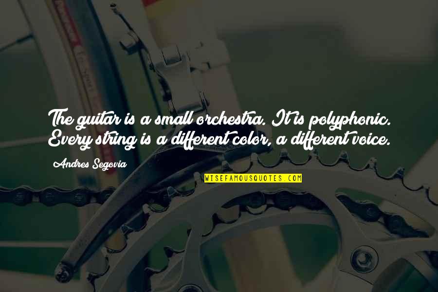 Lifespot Shoes Quotes By Andres Segovia: The guitar is a small orchestra. It is