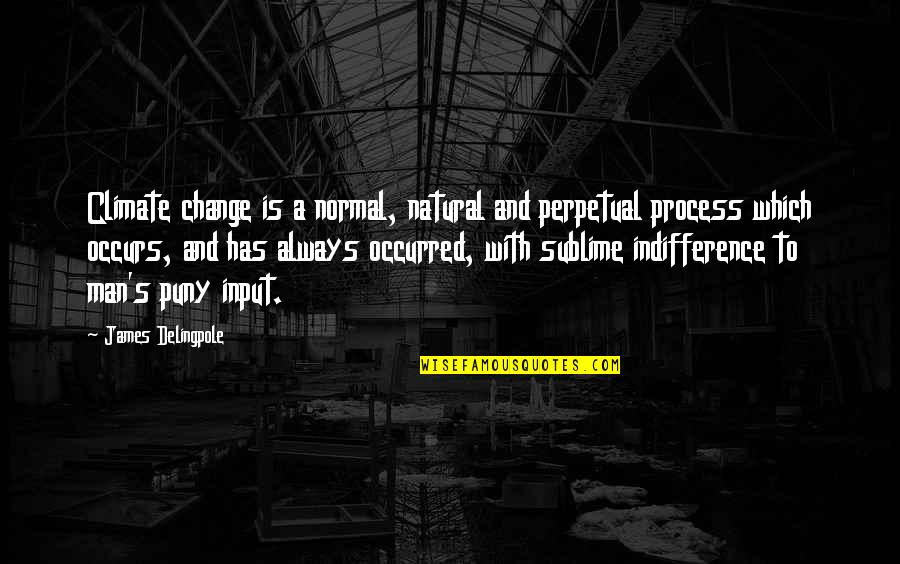 Lifting As We Climb Quote Quotes By James Delingpole: Climate change is a normal, natural and perpetual