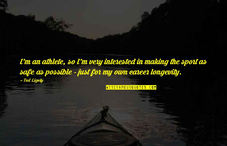 Ligety Ted Quotes By Ted Ligety: I'm an athlete, so I'm very interested in Ligety Ted Quotes By Ted Ligety: I'm an athlete, so I'm very interested in