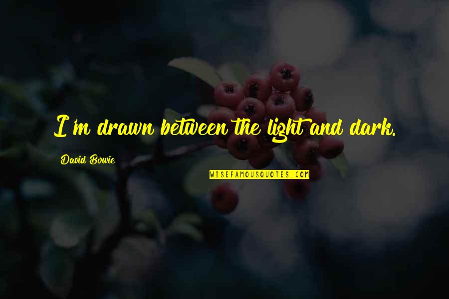 Light And Dark Quotes By David Bowie: I'm drawn between the light and dark.