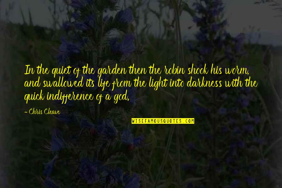 Light And God Quotes By Chris Cleave: In the quiet of the garden then the