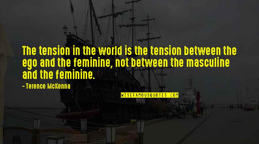 Light In Lord Of The Flies Quotes By Terence McKenna: The tension in the world is the tension