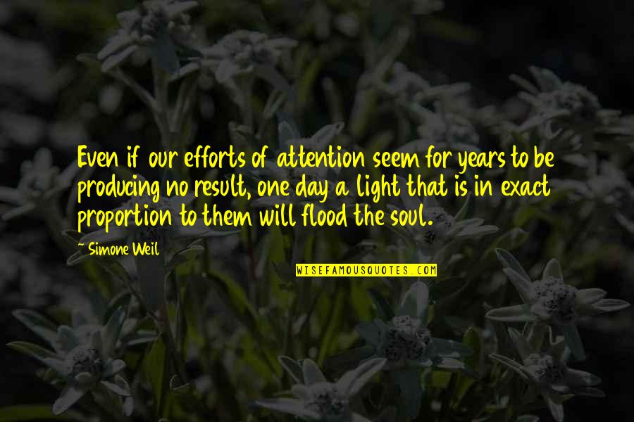 Light In The Soul Quotes By Simone Weil: Even if our efforts of attention seem for