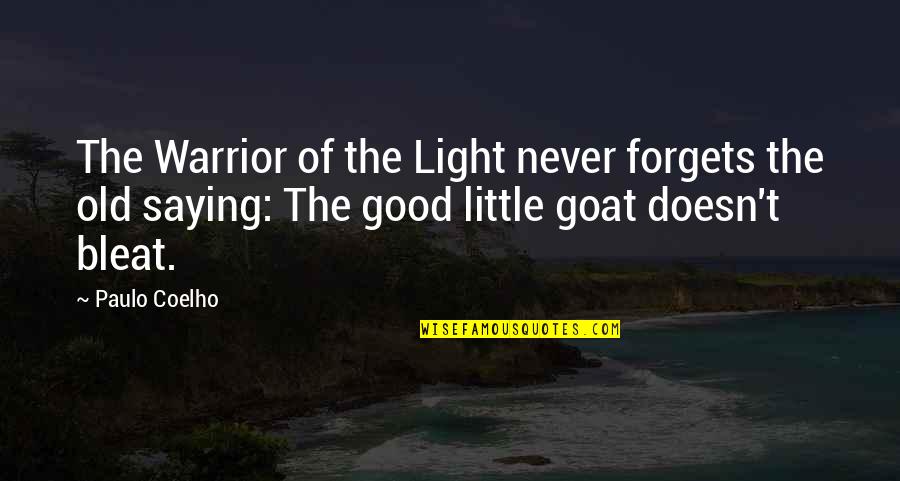 Light Of The Warrior Quotes By Paulo Coelho: The Warrior of the Light never forgets the