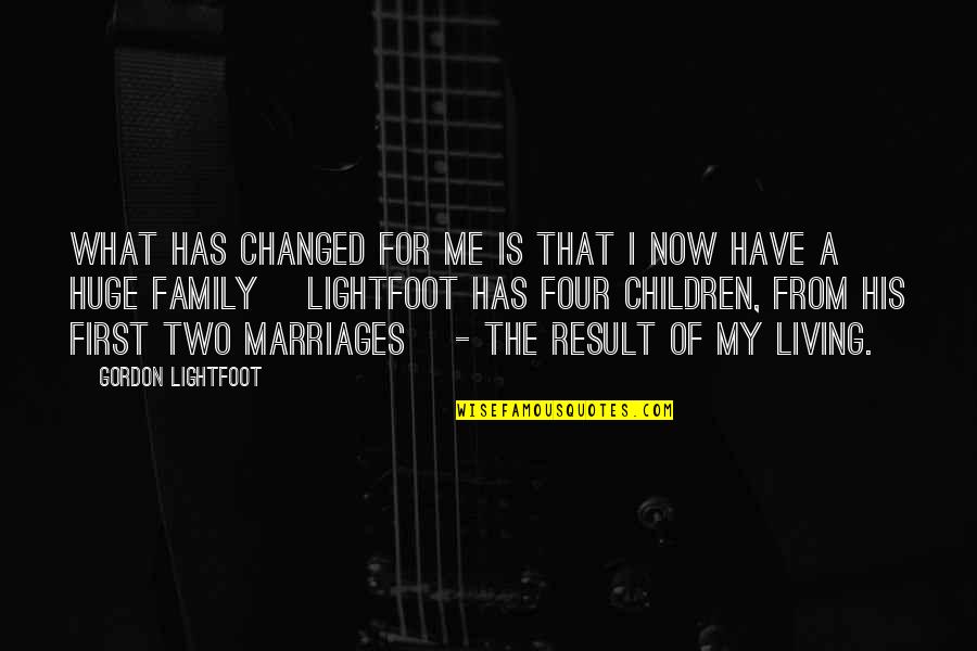 Lightfoot Quotes By Gordon Lightfoot: What has changed for me is that I