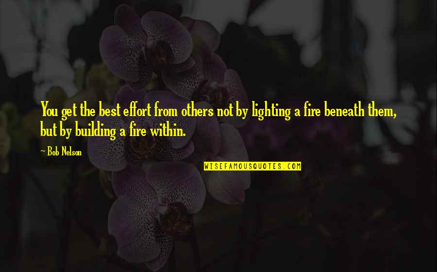 Lighting Your Fire Quotes By Bob Nelson: You get the best effort from others not Lighting Your Fire Quotes By Bob Nelson: You get the best effort from others not