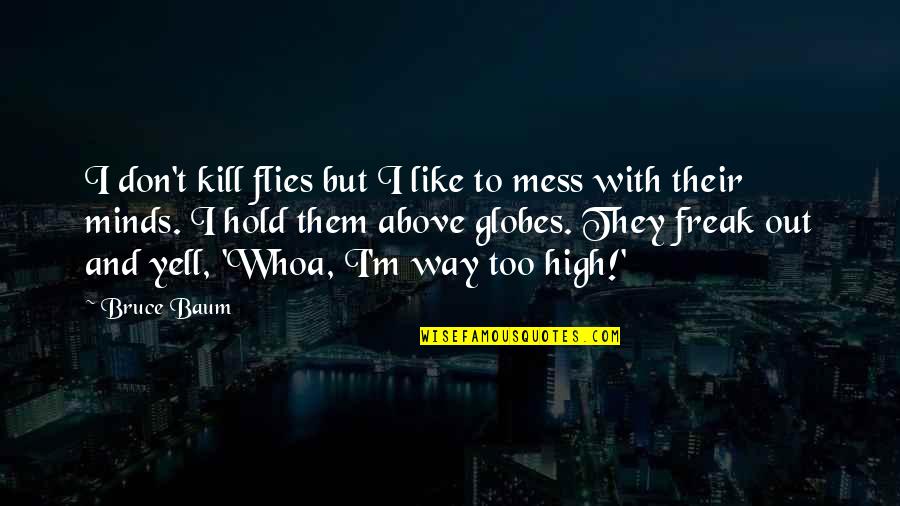 Like Minds Quotes By Bruce Baum: I don't kill flies but I like to