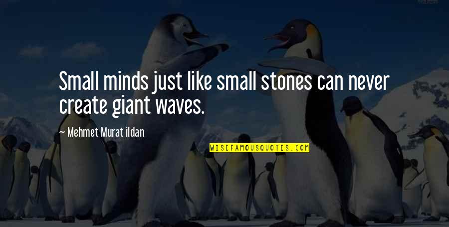 Like Minds Quotes By Mehmet Murat Ildan: Small minds just like small stones can never