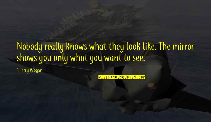 Like What You See Quotes By Terry Wogan: Nobody really knows what they look like. The