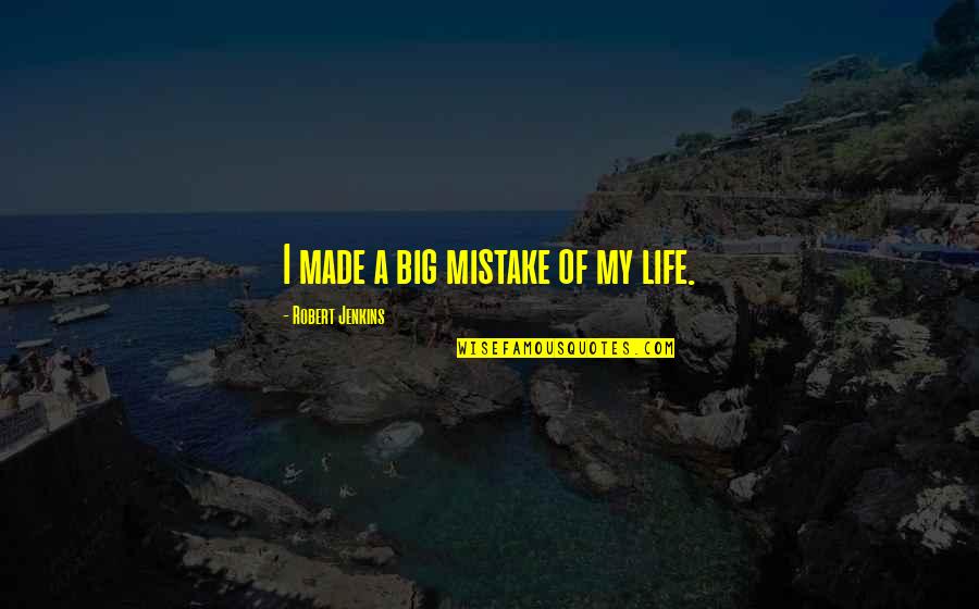 Liking Someone And Not Knowing How They Feel Quotes By Robert Jenkins: I made a big mistake of my life.