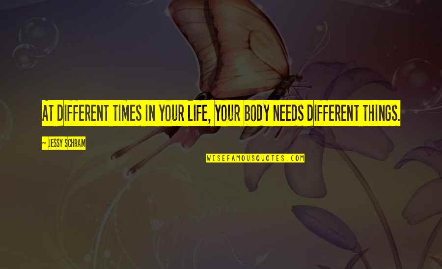 Lila Robinson Quotes By Jessy Schram: At different times in your life, your body