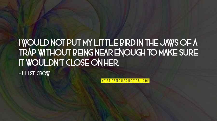 Lili St Crow Quotes By Lili St. Crow: I would not put my little bird in